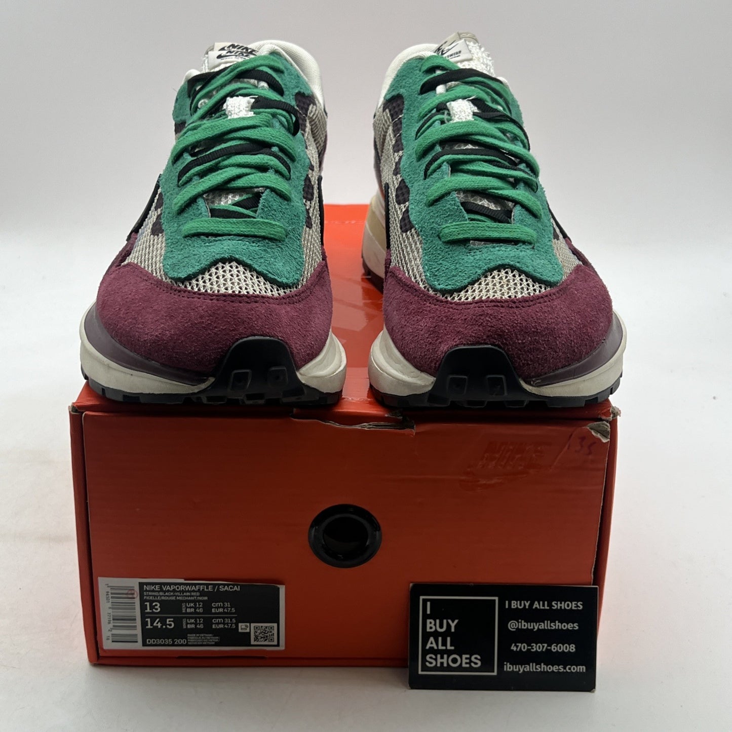 Size 13 - Nike sacai x VaporWaffle SP Villain Red (DD3035-200)