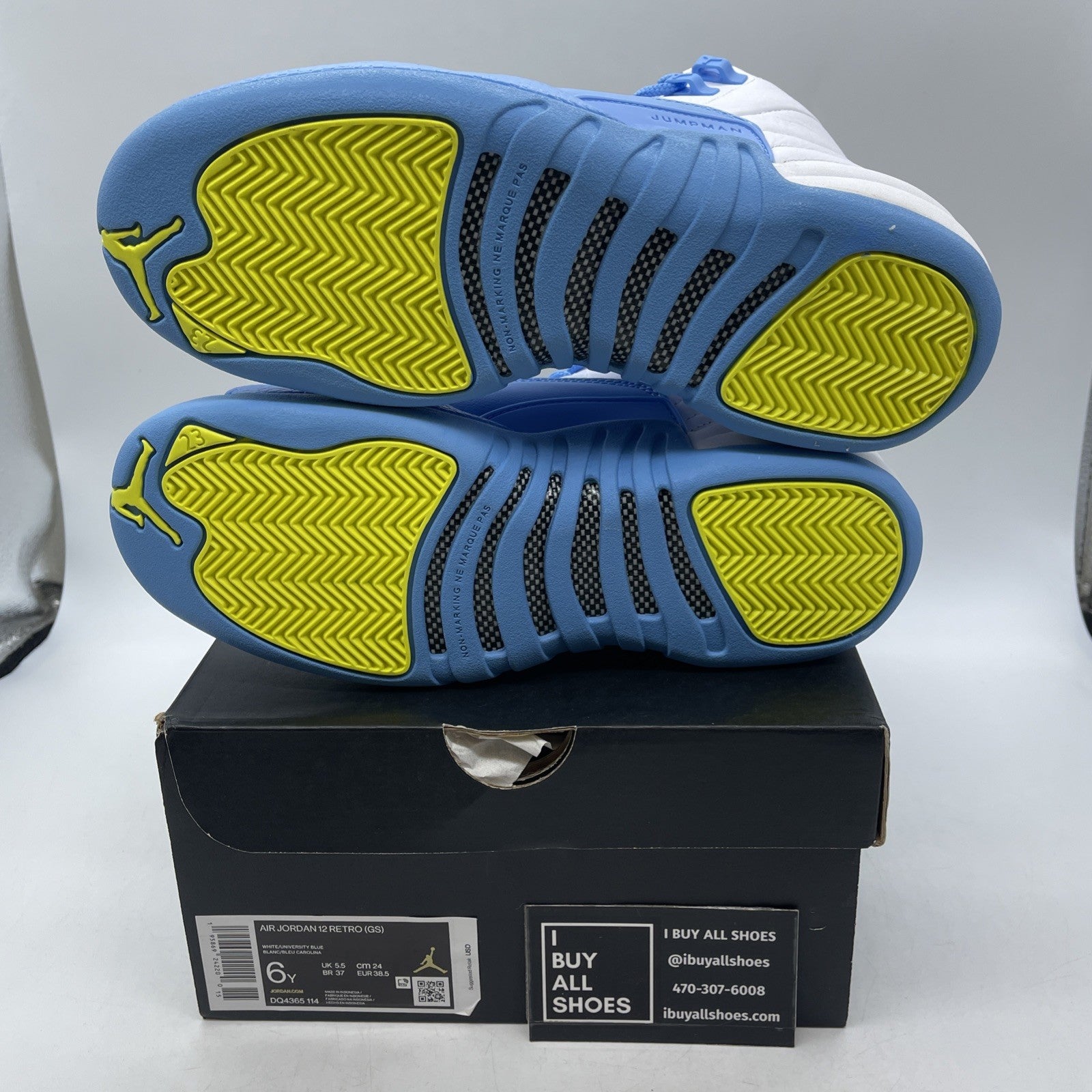 Size 6Y (GS) - Air Jordan 12 Retro Mid Emoji (DQ4365-114)