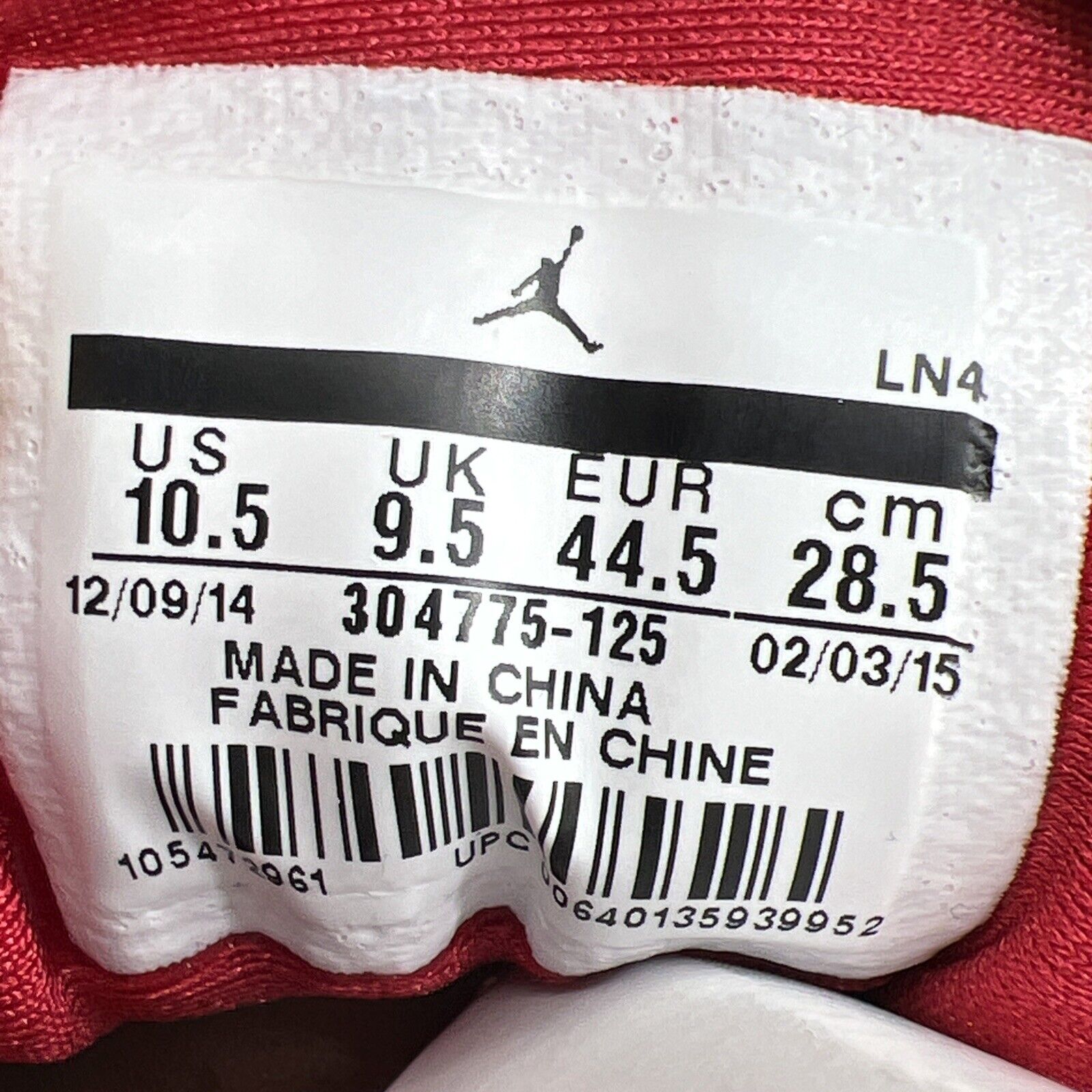 Size 10.5 - Air Jordan 7 Retro 2015 Hare (304775-125)