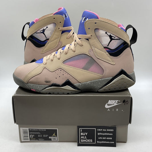 Size 8.5 - Air Jordan 7 Retro SE Sapphire Pink Purple Suede (DJ2636-204)