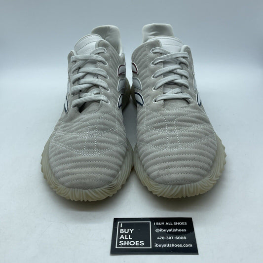 Size 13 - adidas Sobakov White Collegiate Navy Blue Suede Leather (EE5624)