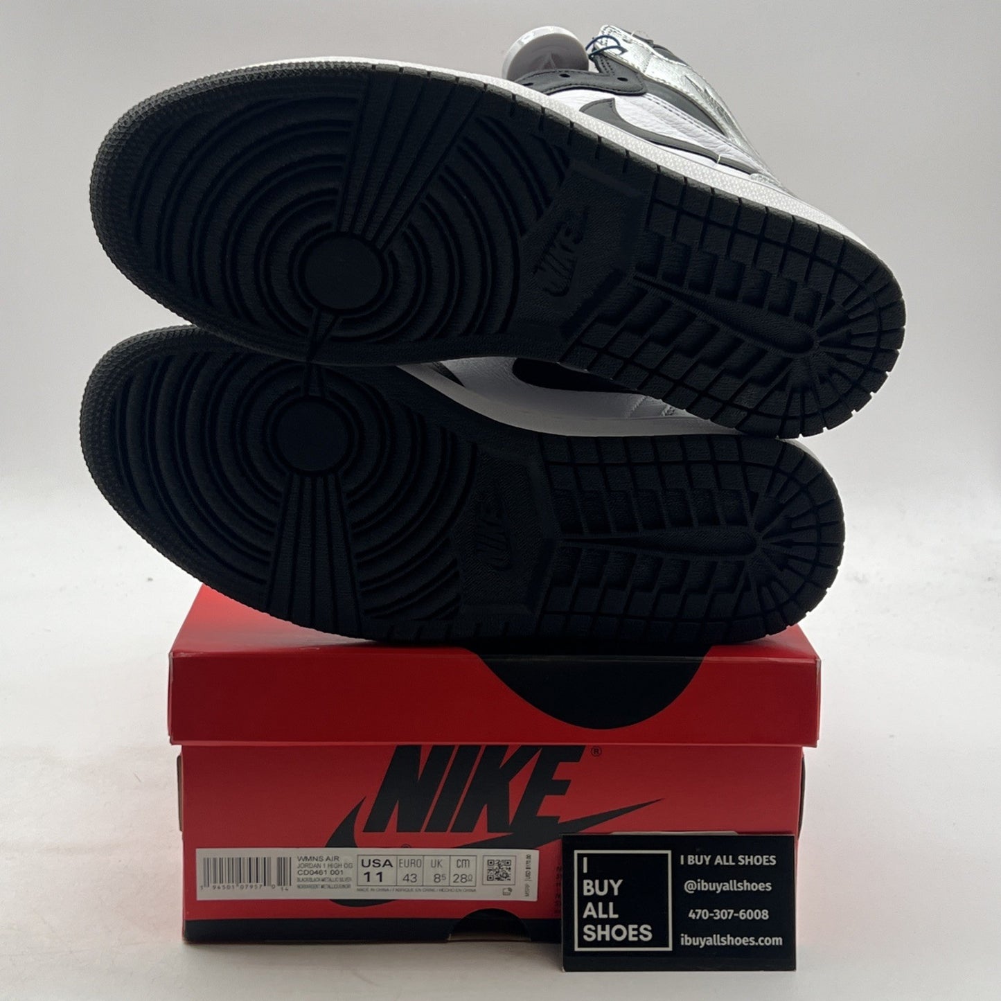 Size 11W - Air Jordan 1 High OG Metallic Silver (CD0461-001)