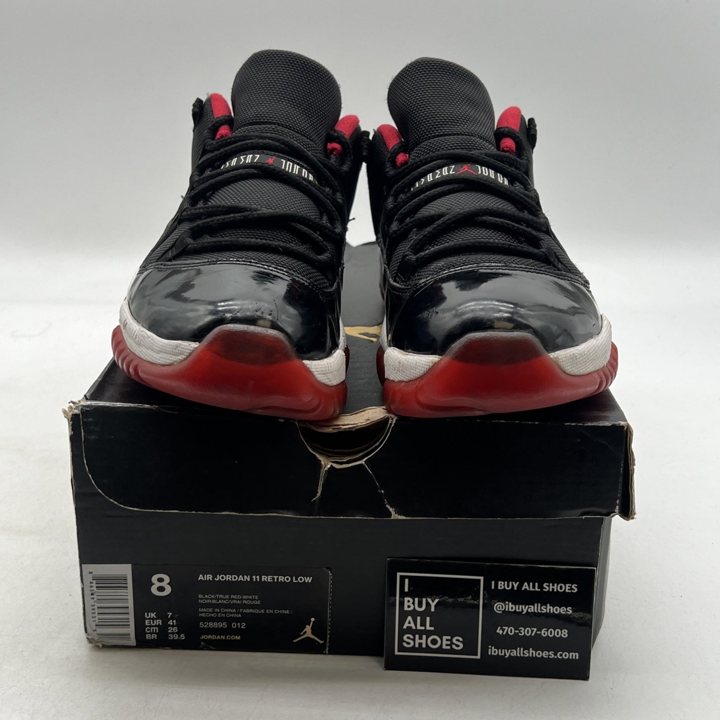 Size 8 - Air Jordan 11 Retro 2015 Low Bred (528895-012)