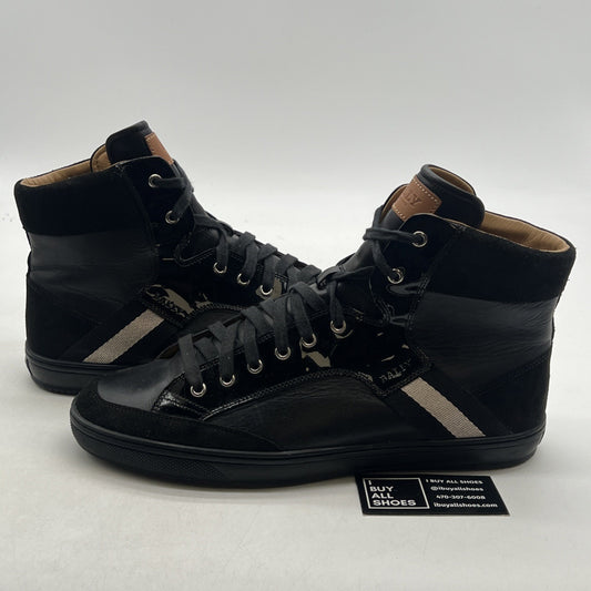Size 12D - Bally Hedern High Top Mens Black Casual Classic Leather