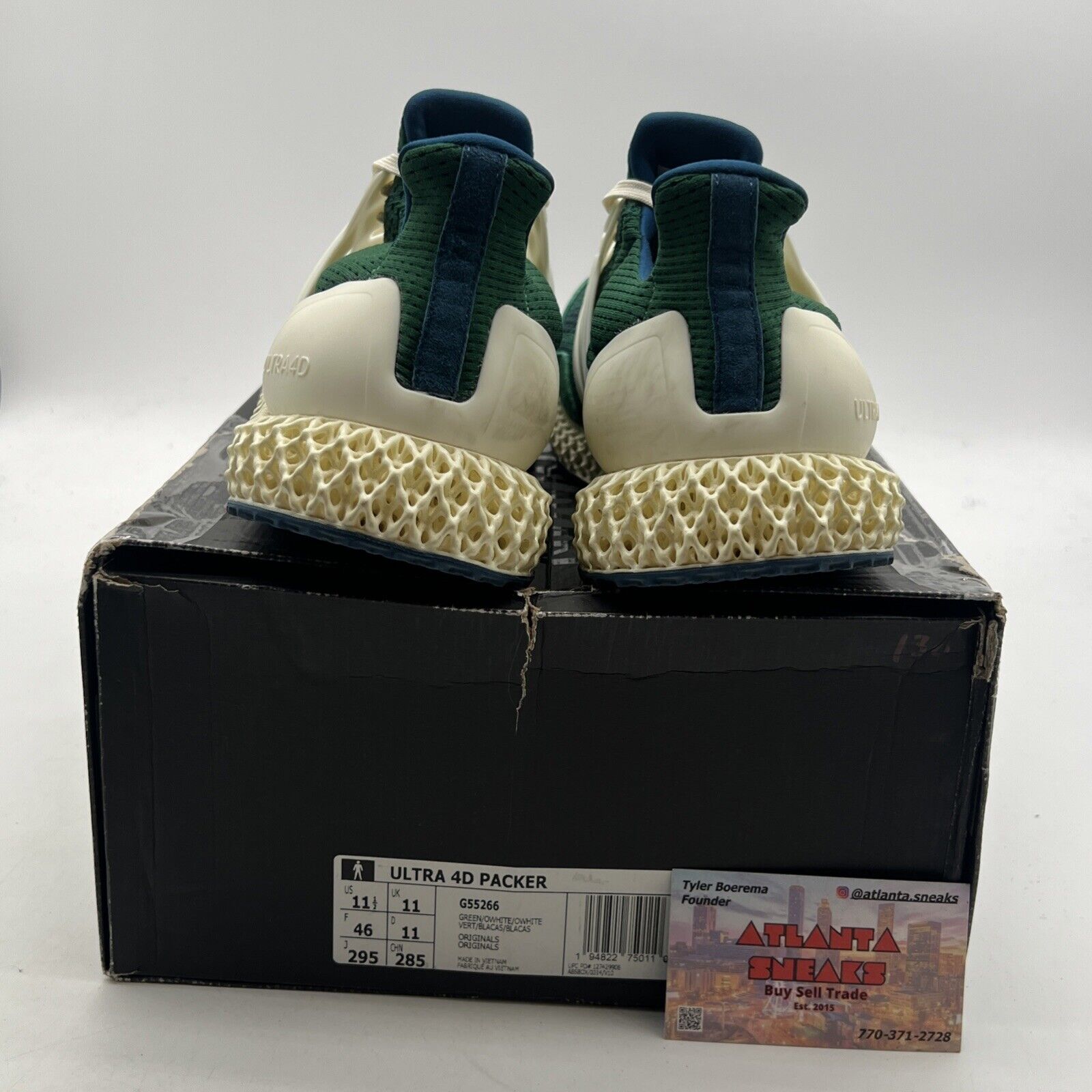 Size 11.5 - adidas Packer Shoes x Ultra 4D 2.0 Consortium Green (G55266)