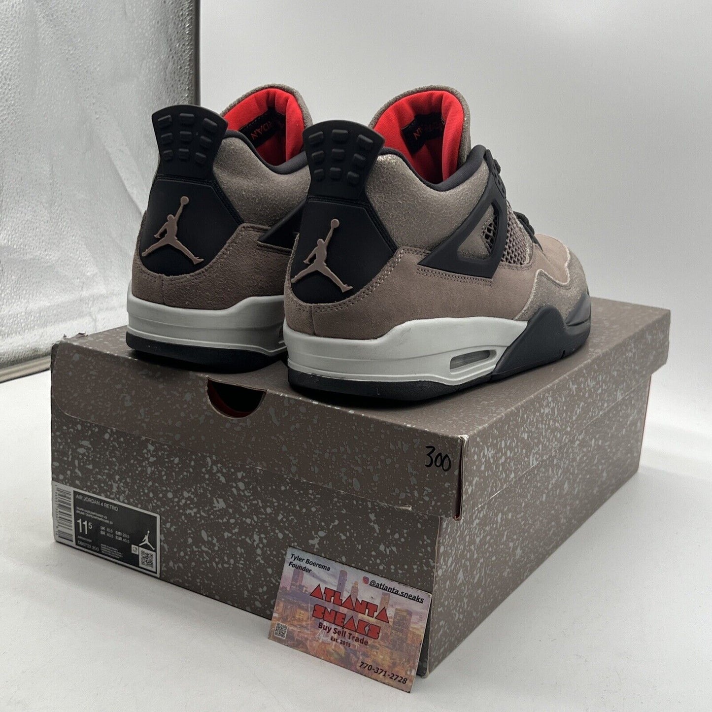 Size 11.5 - Jordan 4 Retro Mid Taupe Haze Black Red (DB0732-200)