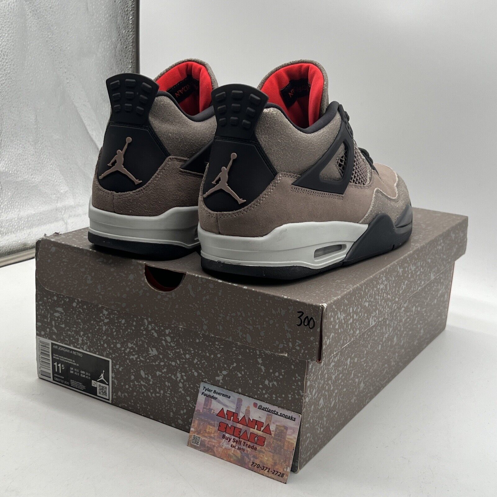 Size 11.5 - Jordan 4 Retro Mid Taupe Haze Black Red (DB0732-200)