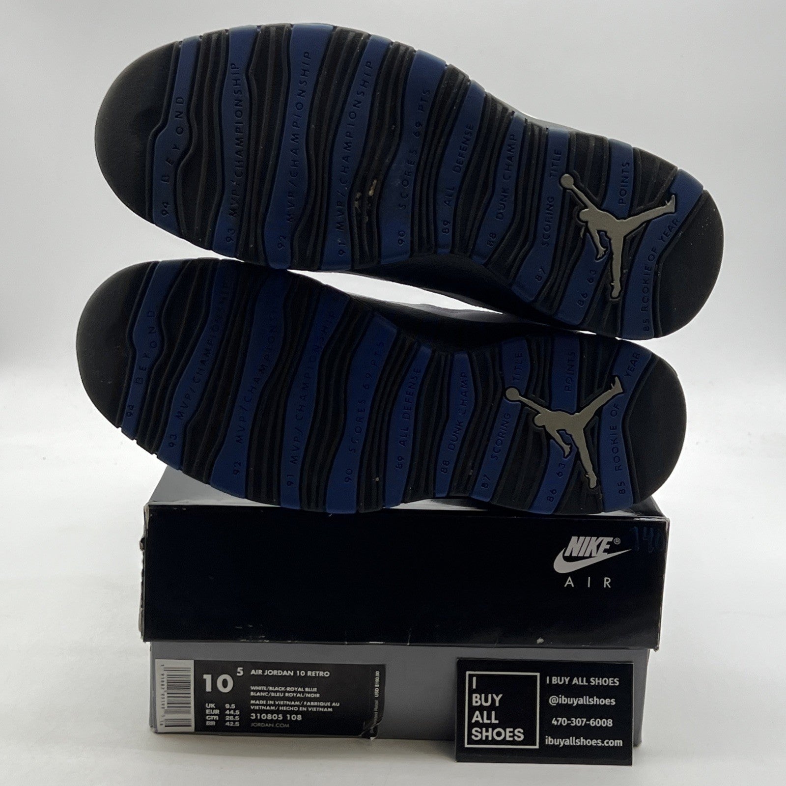 Size 10.5 - Air Jordan 10 Retro 2018 Orlando (310805-108)