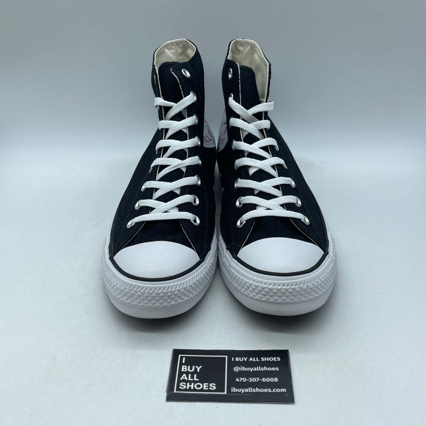 Size 13 - Converse Chuck Taylor All Star High Black White (165694C)