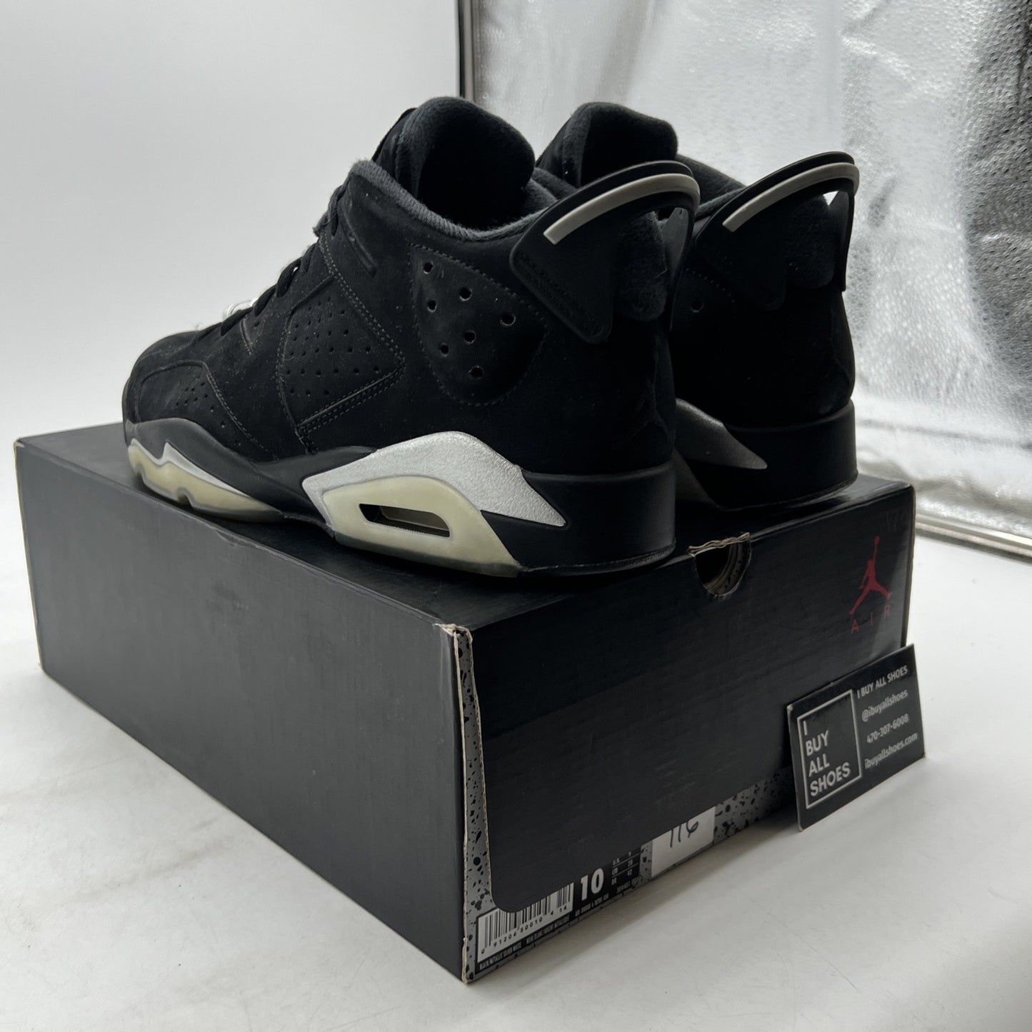 Size 10 - Air Jordan 6 Retro Low Chrome (304401-003)
