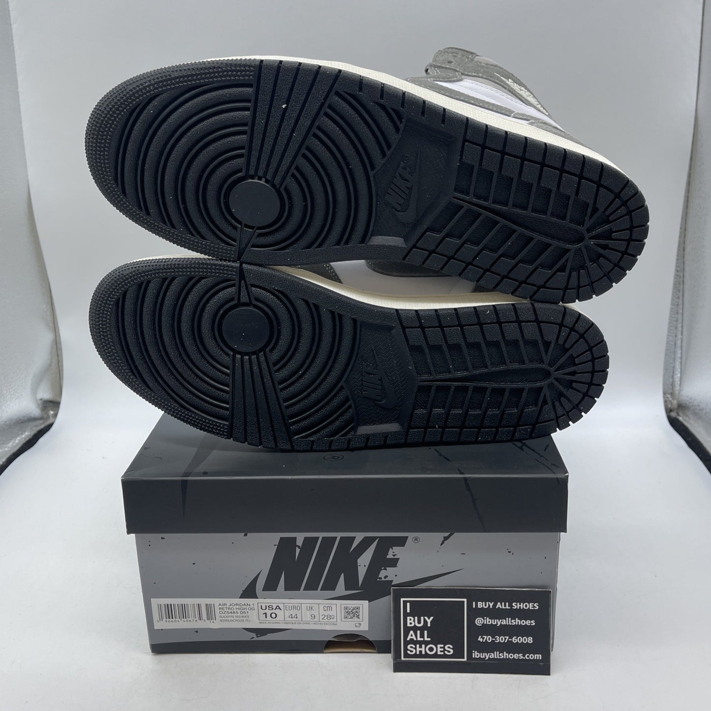 Size 10 - Air Jordan 1 Retro OG High Washed Black (DZ5485-051)