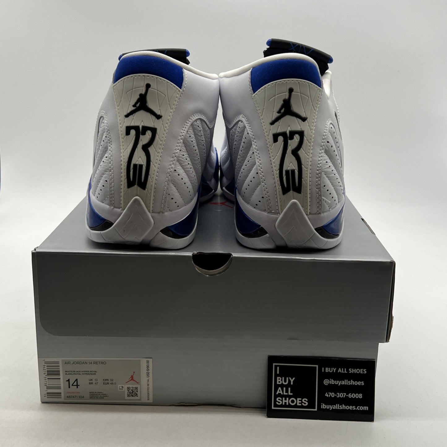 Size 14 - Air Jordan 14 Retro Hyper Royal (487471-104)