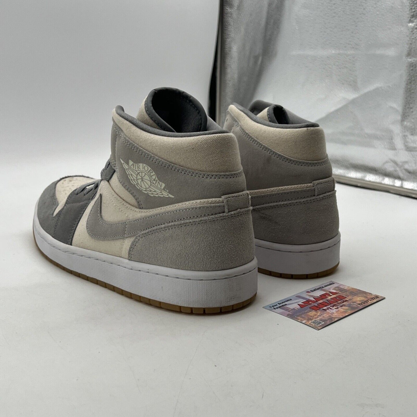 Size 12 - Air Jordan 1 SE Mid Coconut Milk Particle Grey (DN4281-100)
