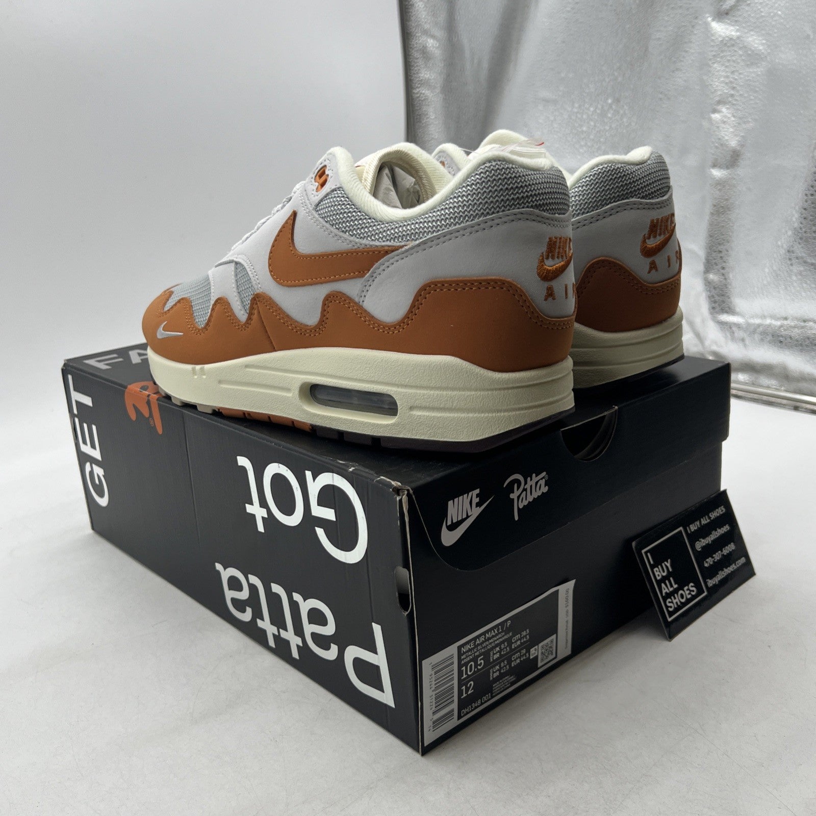 Size 10.5 - Nike Air Max 1 Patta Waves Monarch (DH1348-001)