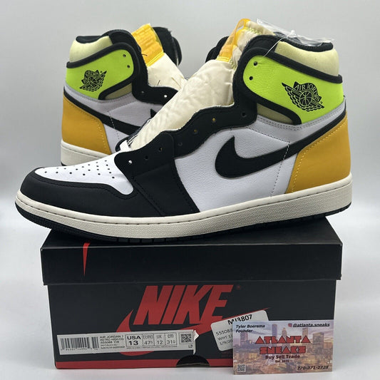 Size 13 - Jordan 1 Retro High OG Volt Gold New Yellow Foam Tennis Bring Shoes