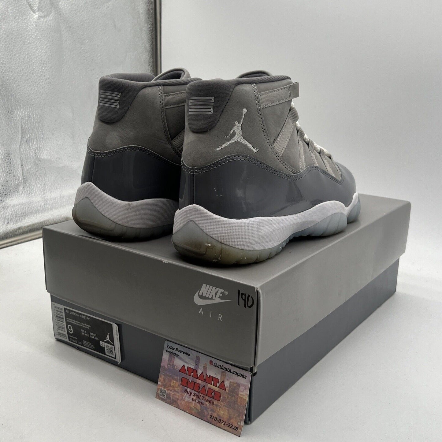 Size 9 - Jordan 11 Retro High Cool Grey White Leather (CT8012-005)