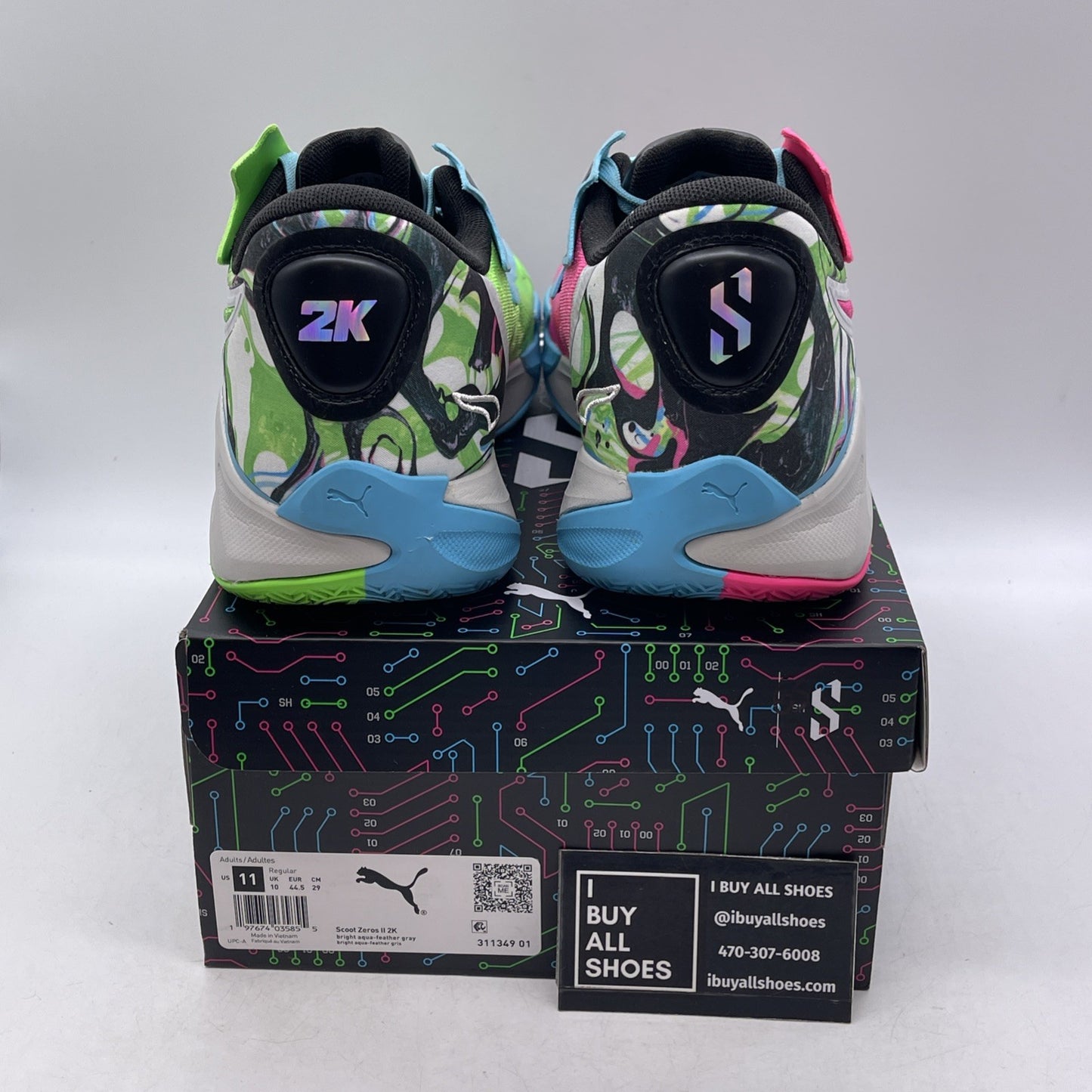 Size 11 - NBA 2K x Puma Scoot Zeros 2 Mismatched (311349-01)