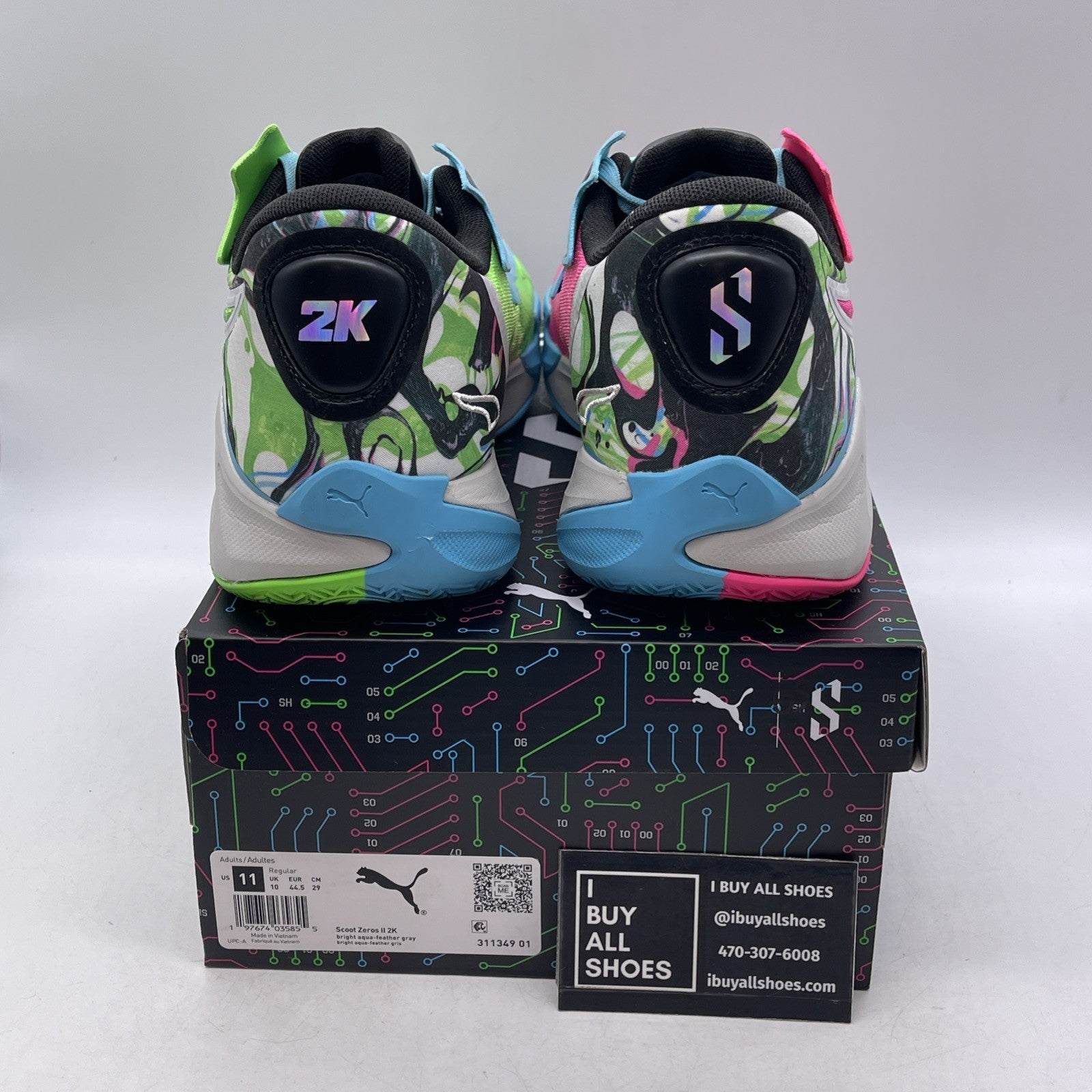 Size 11 - NBA 2K x Puma Scoot Zeros 2 Mismatched (311349-01)