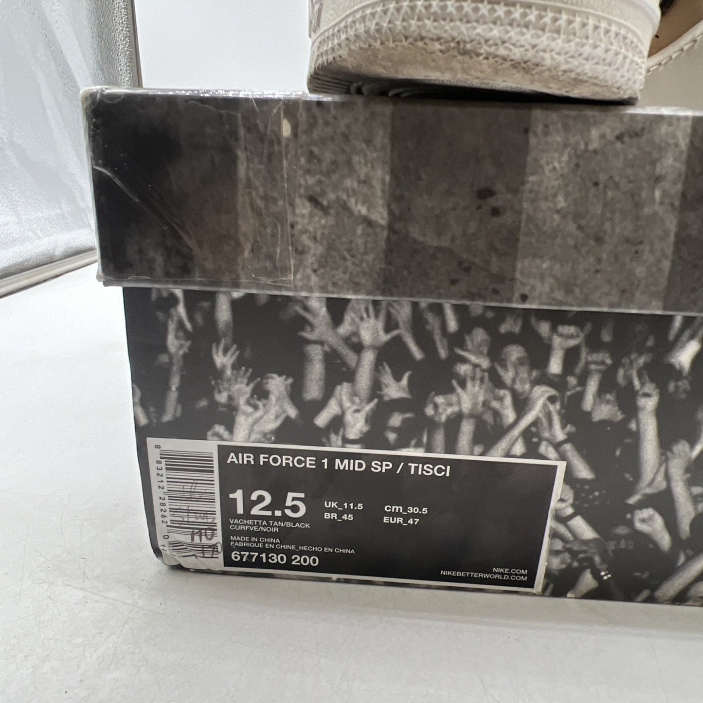 Size 12.5 - Nike Air Force 1 Sp/Tisci Mid Tisci (677130-200)