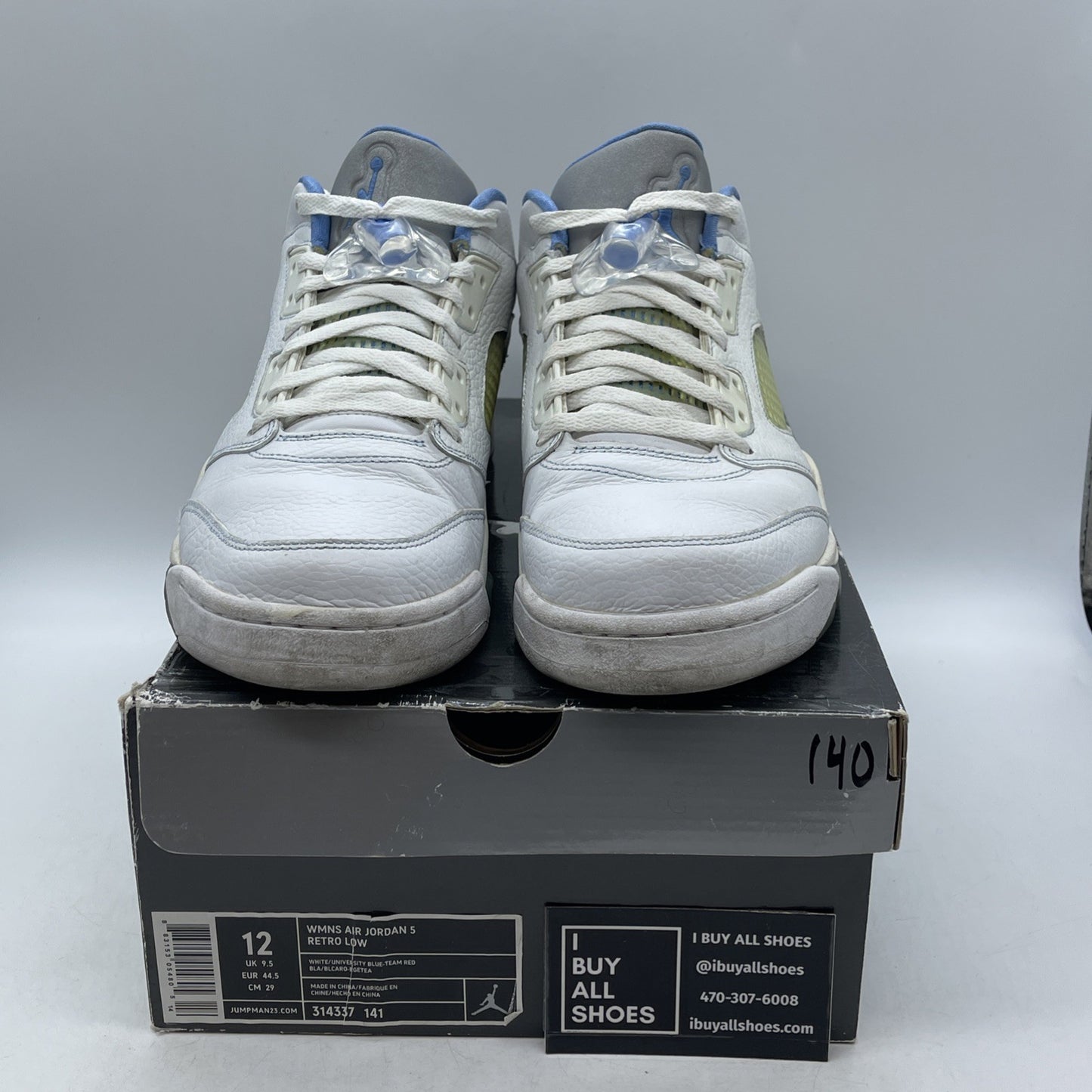 Size 12W - Air Jordan 5 Retro Low UNC (314337-141)