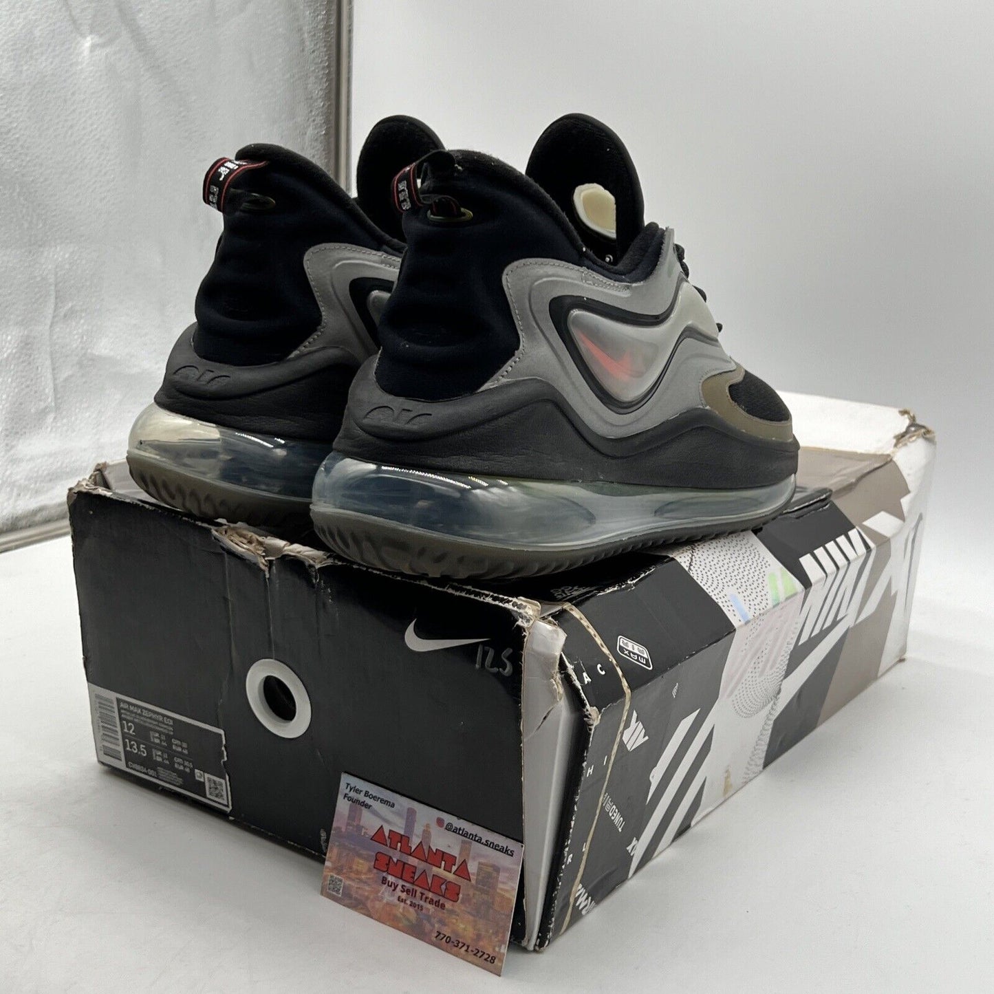 Size 12 - Nike Air Max Zephyr Evolution of Icon Black Grey (CV8834-001)