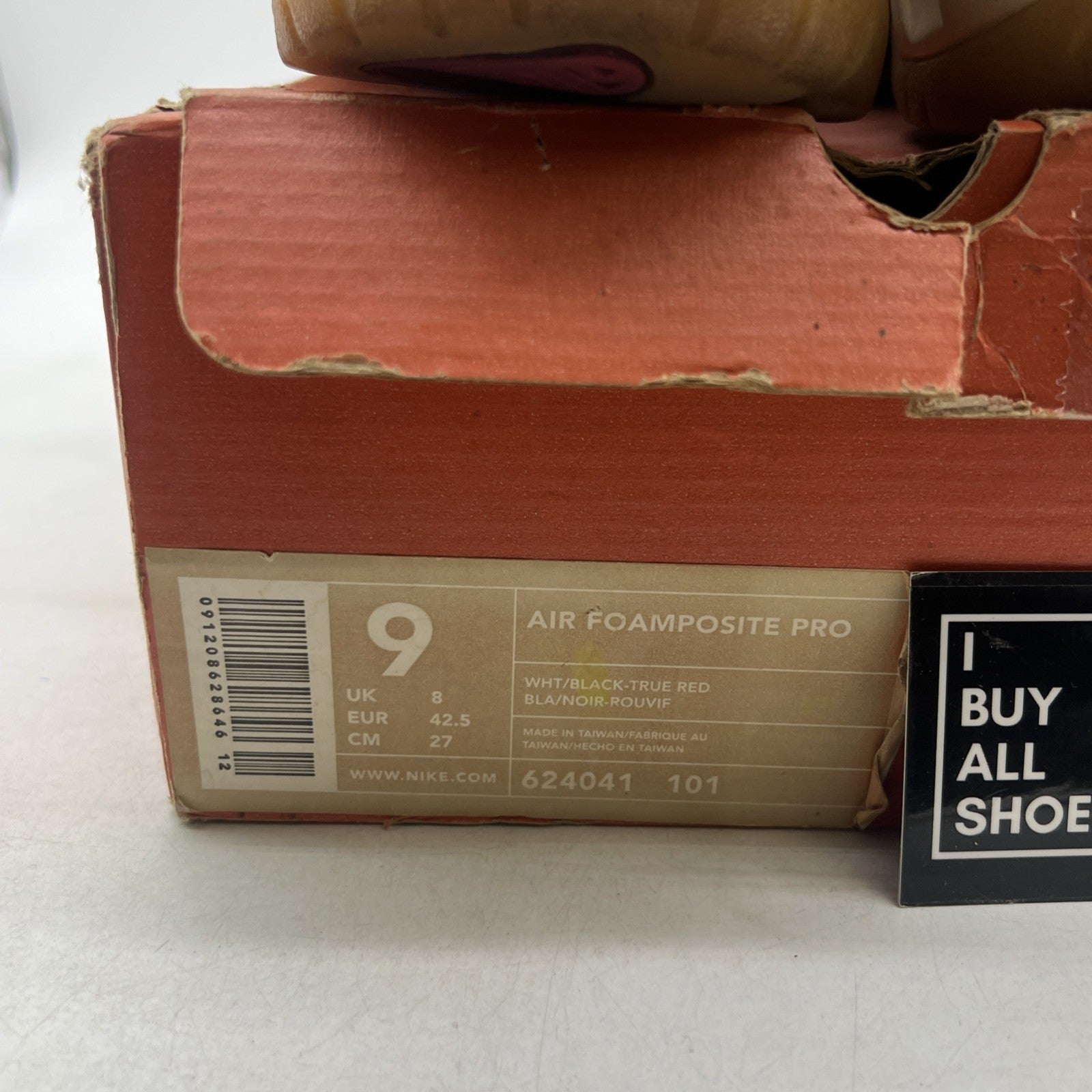 Size 9 - Nike Air Foamposite Pro 2002 Pearl (624041-101)