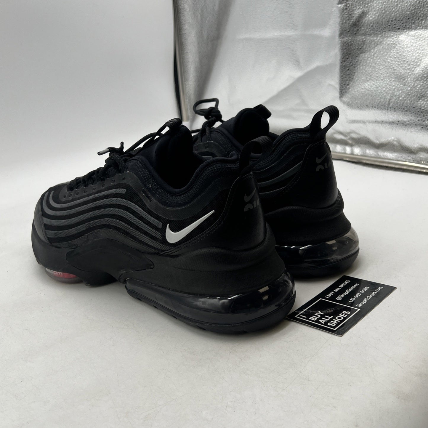Size 12 - Nike Air Max Zoom 950 Black Metallic Silver (CJ6700-001)