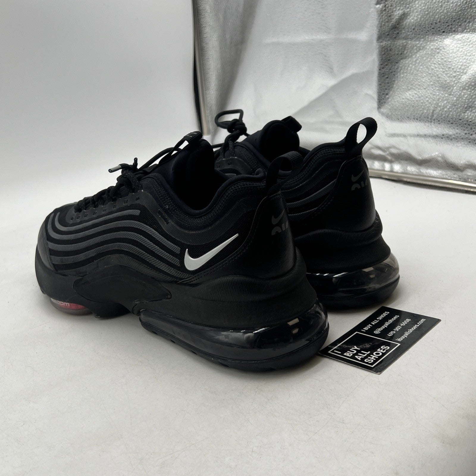 Size 12 - Nike Air Max Zoom 950 Black Metallic Silver (CJ6700-001)