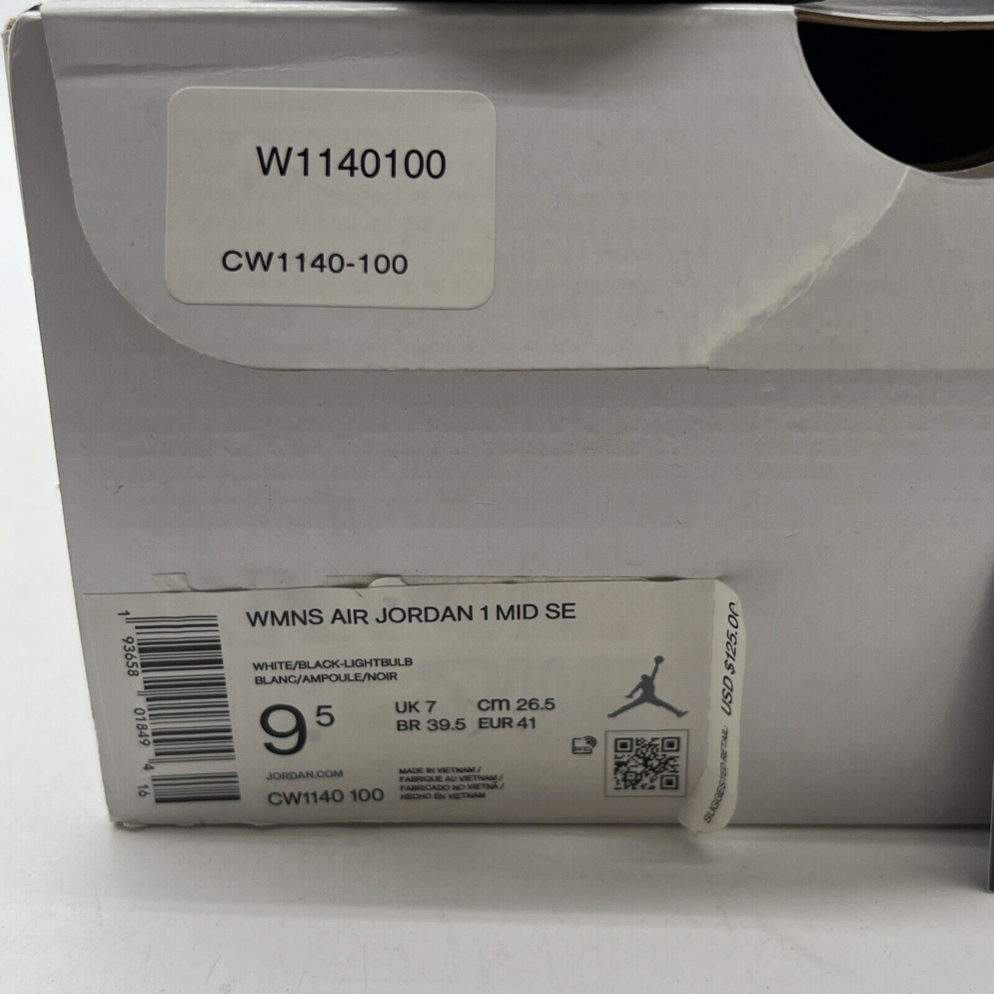 Size 9.5 - Air Jordan 1 SE Mid Lightbulb W (CW1140-100)