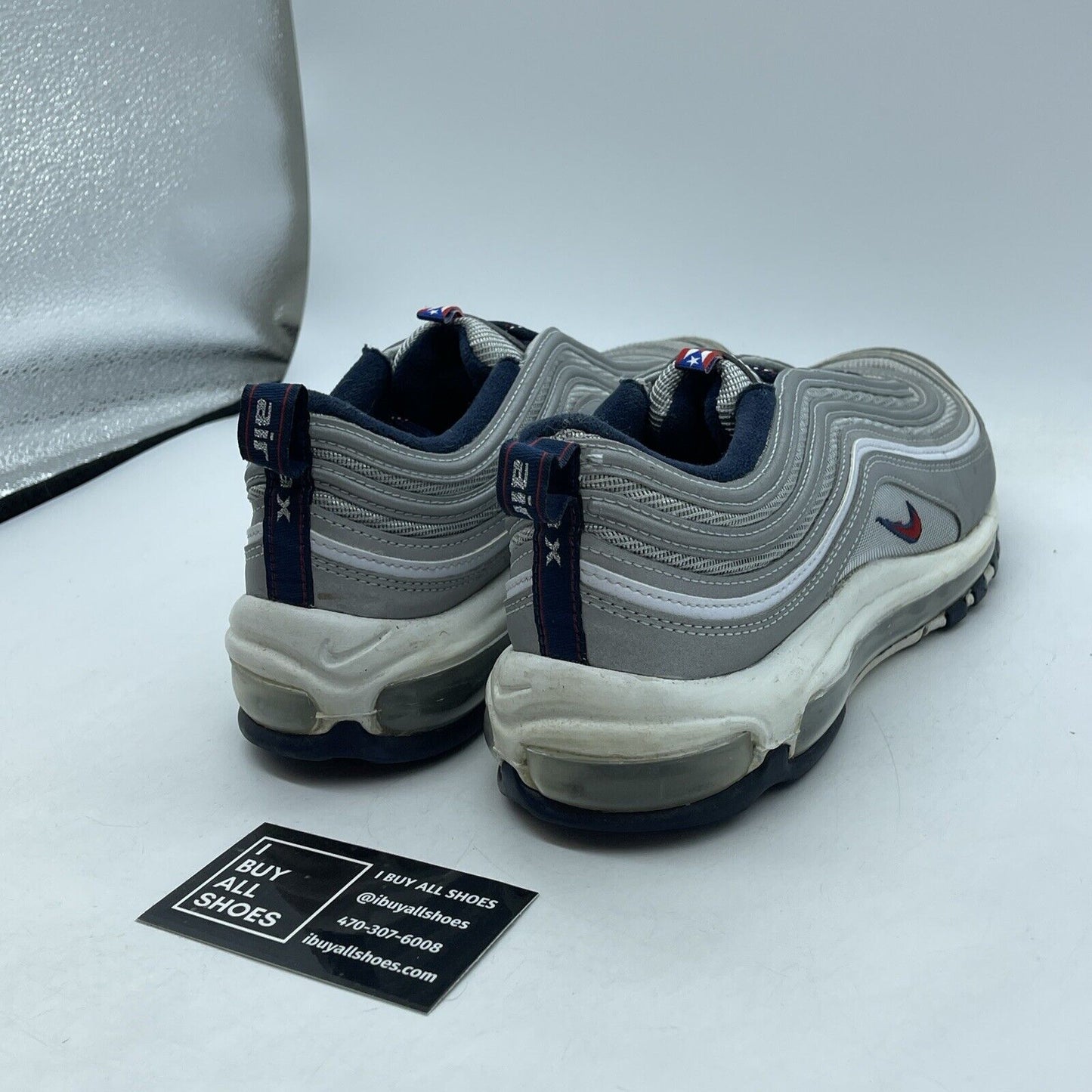 Size 9 - Nike Air Max 97 OG SP Puerto Rico Grey Blue Suede Leather (DH2319-001)