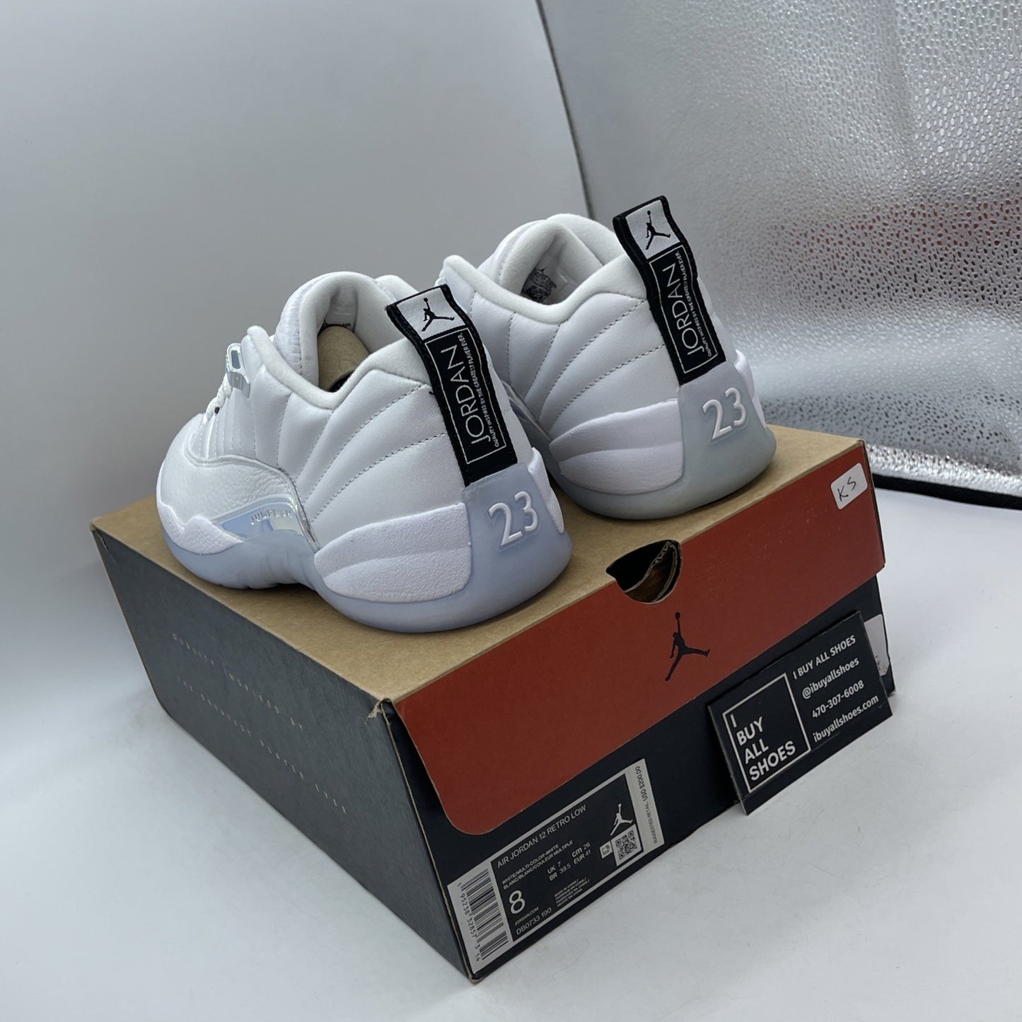 Size 8 - Air Jordan 12 Retro Low Easter White Leather (DB0733-190)