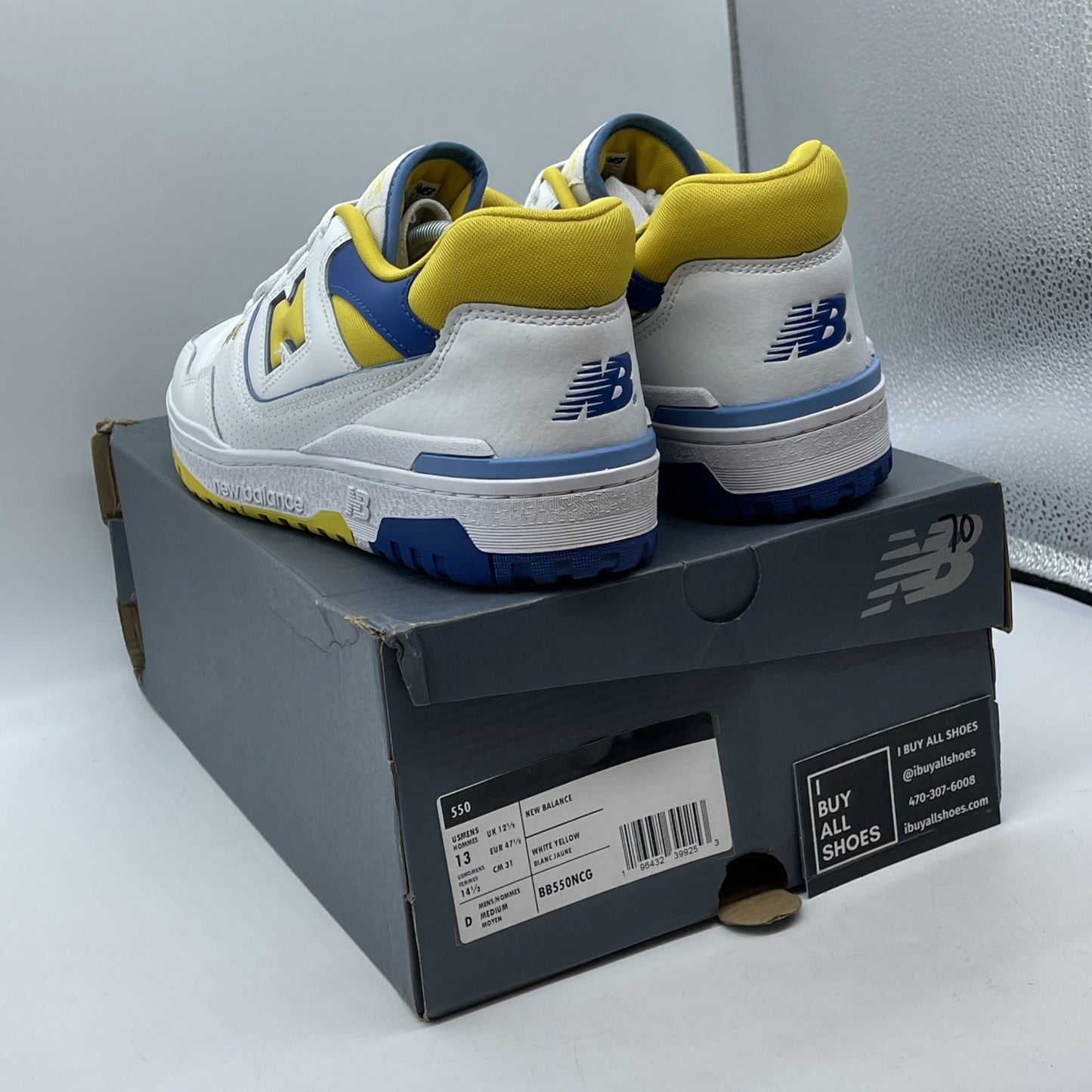 Size 13 - New Balance 550 Honeycomb Heritage Blue White Leather (BB550NCG)