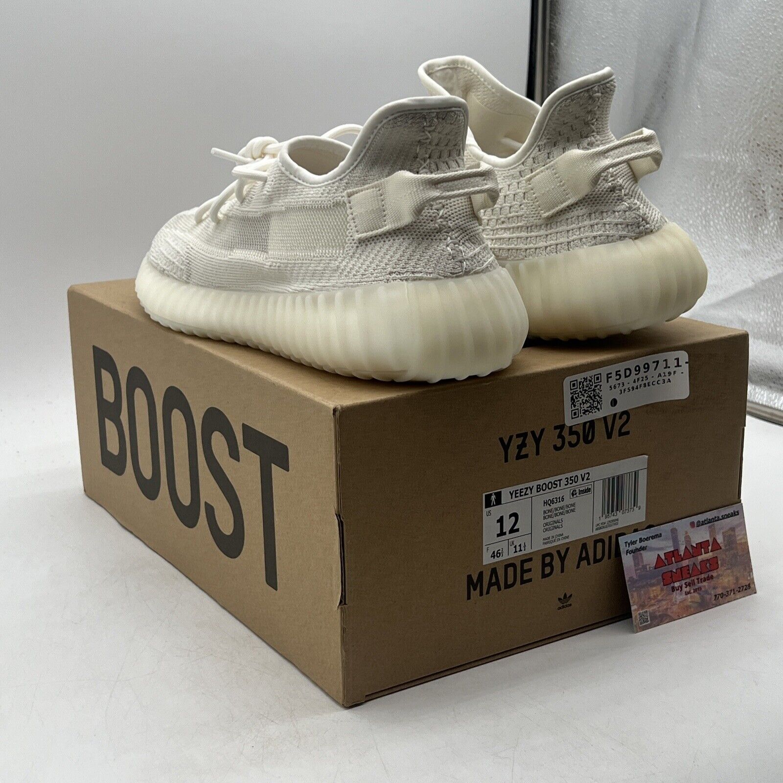 Size 12 - adidas Yeezy Boost 350 V2 Low Bone (HQ6316)