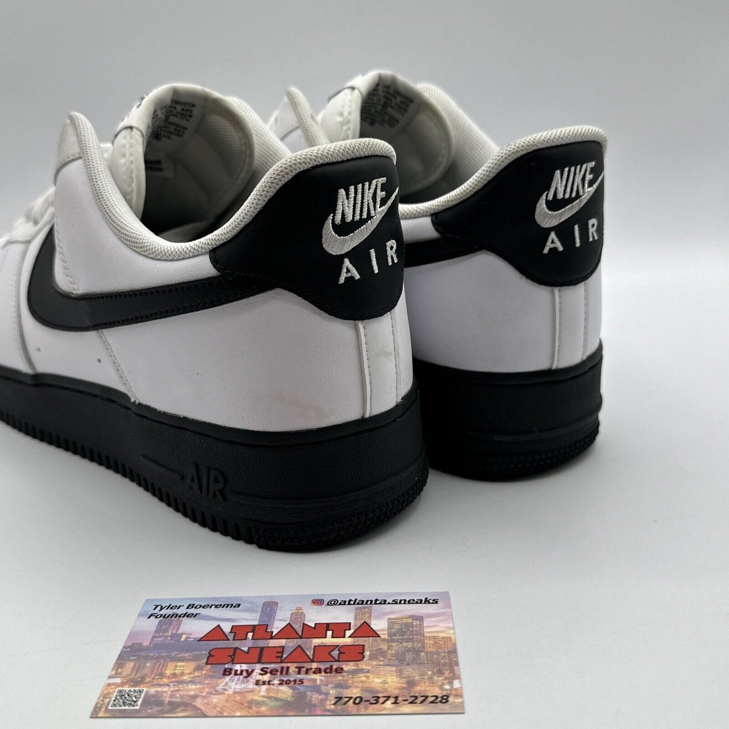 Size 12 - Nike Air Force 1 Low White Black Sole 2020
