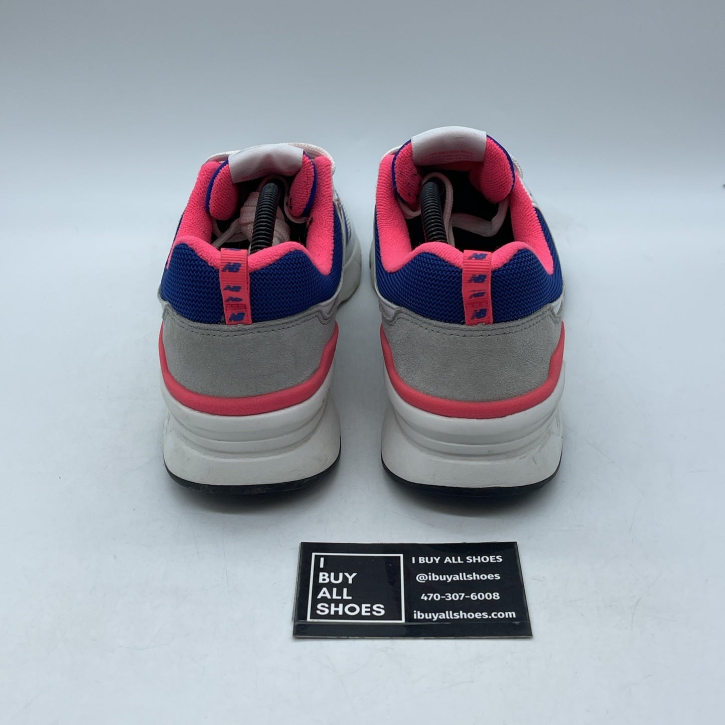 Size 10 - New Balance 997 White Pink Blue (CM997HAJ)