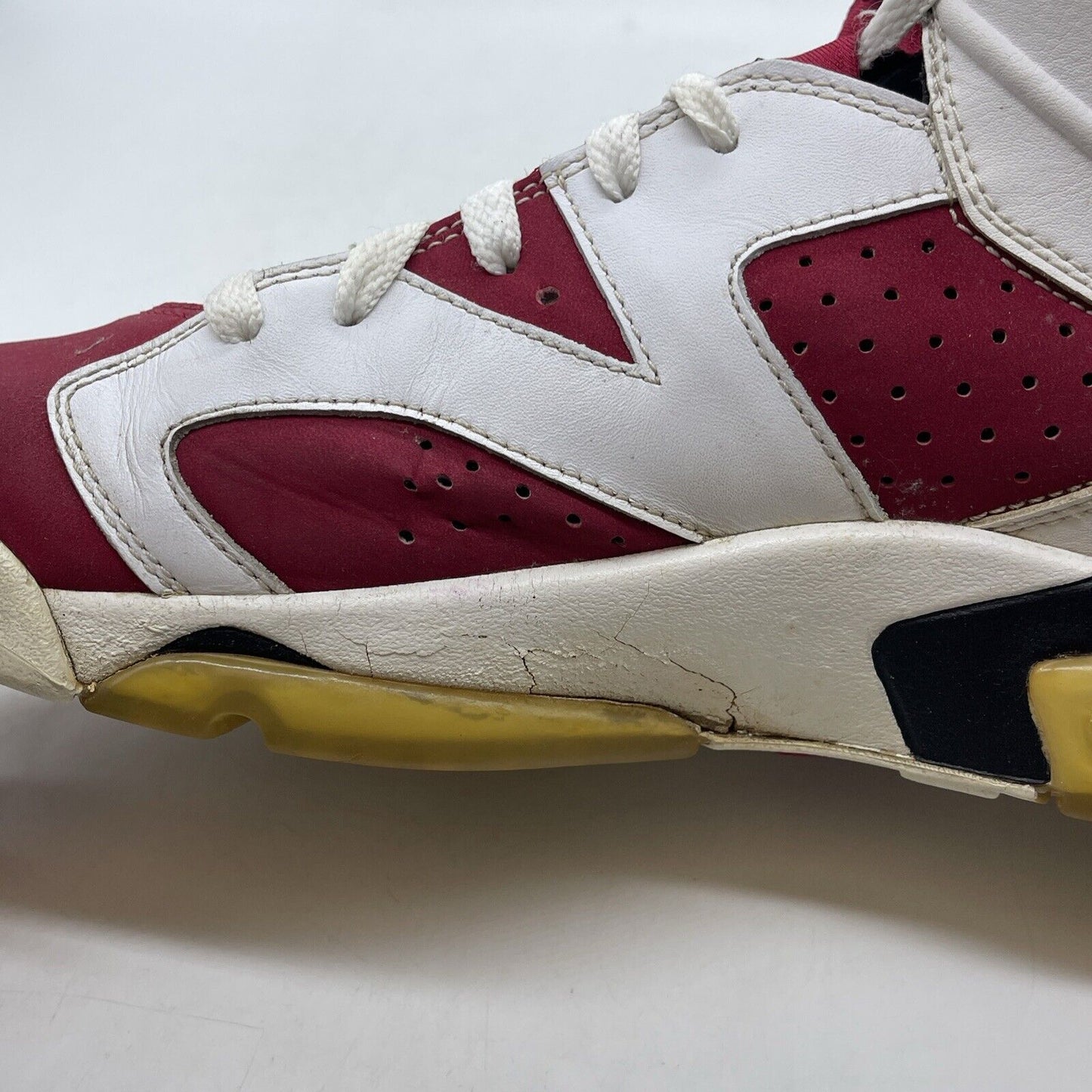 Size 9.5 - Air Jordan 6 Countdown Pack Red Suede White Leather (322719-161)