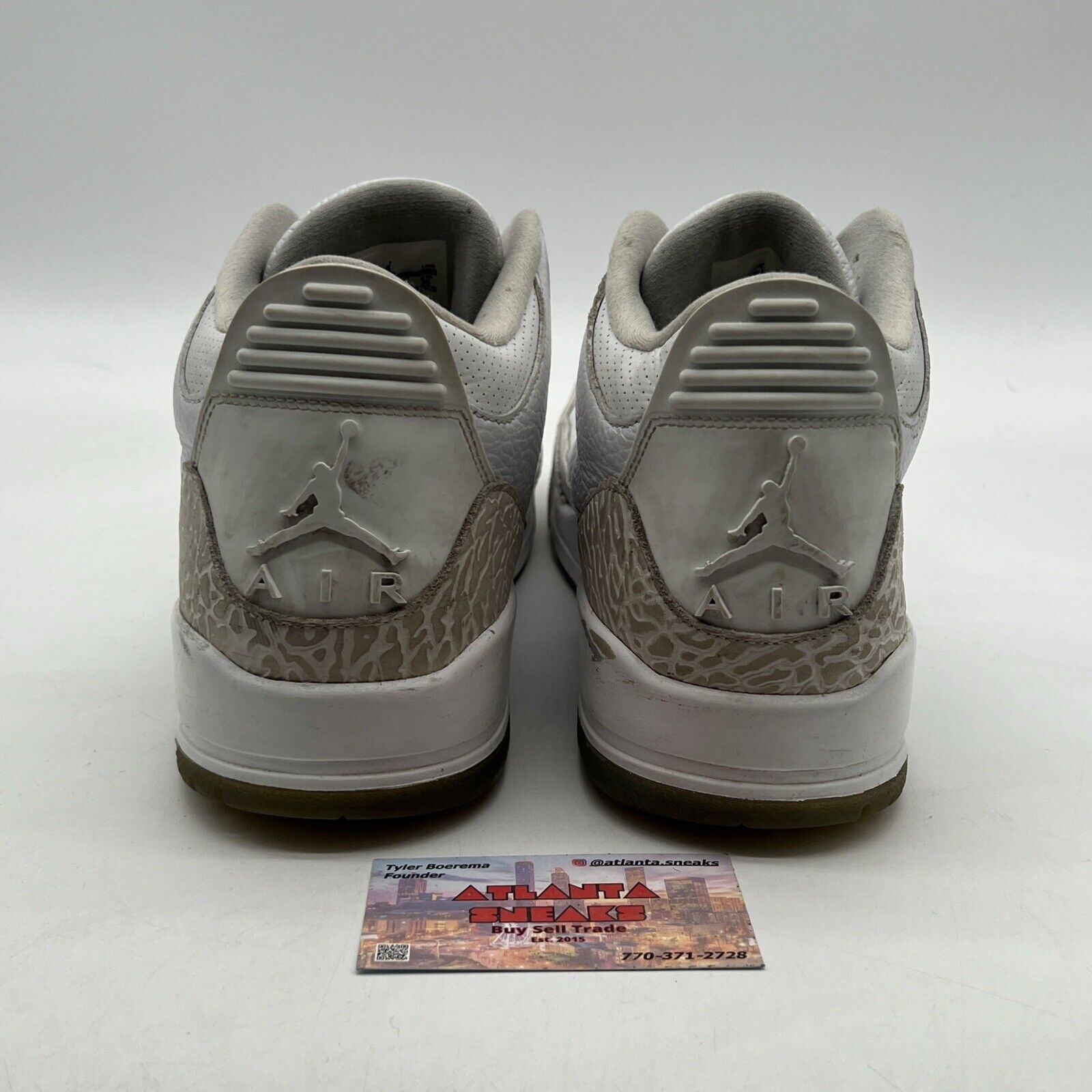 Size 12 - Air Jordan 3 Retro Triple White (136064-111)