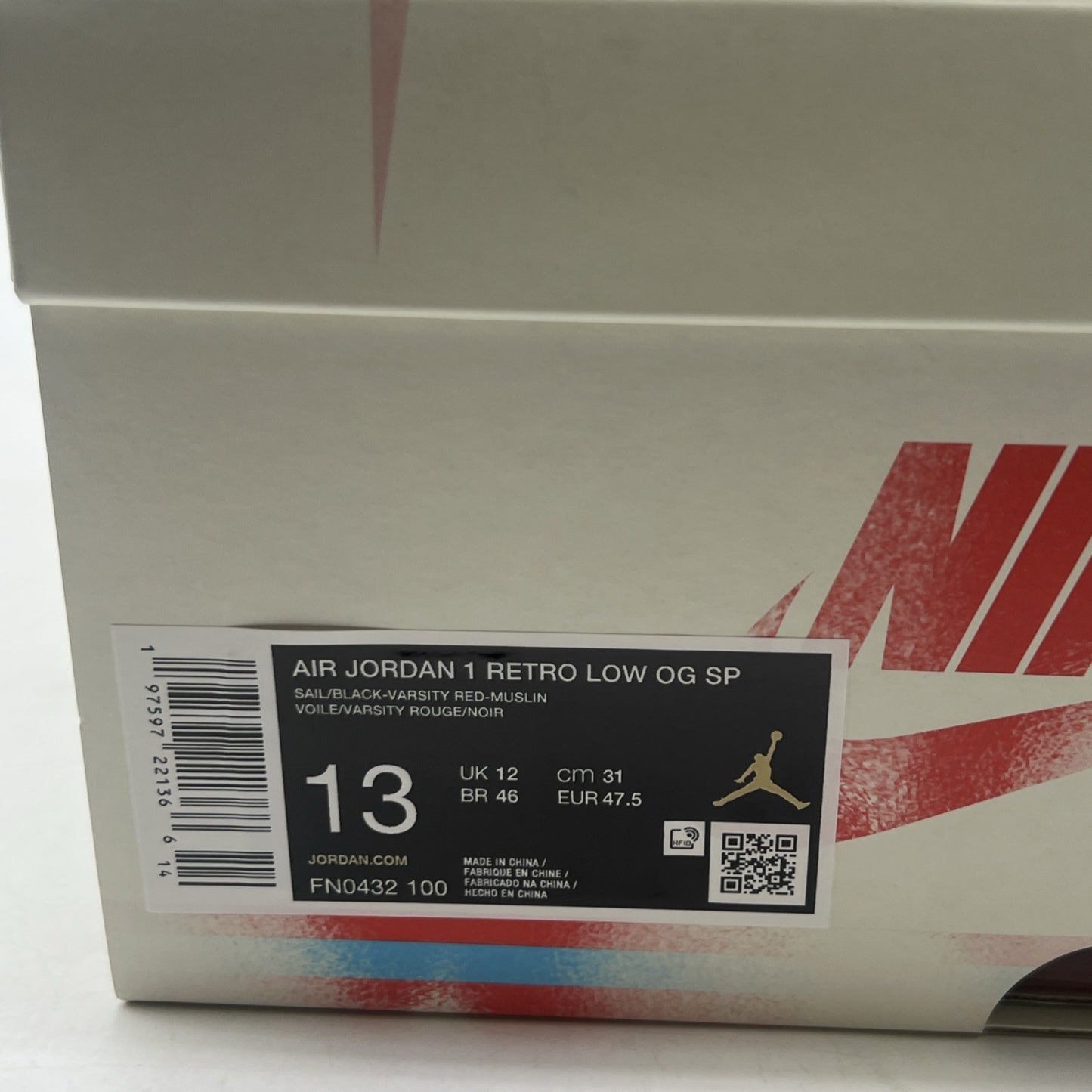 Size 13 - Trophy Room x Air Jordan 1 Retro OG SP Low Rookie Card - Away