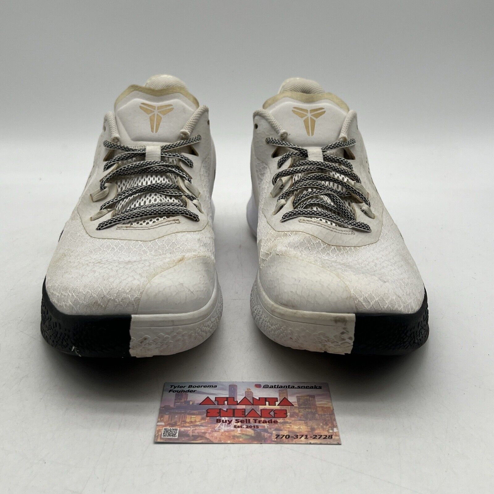 Size 12 - Nike Mamba Fury White Metallic Gold Black (CZ8770-100)