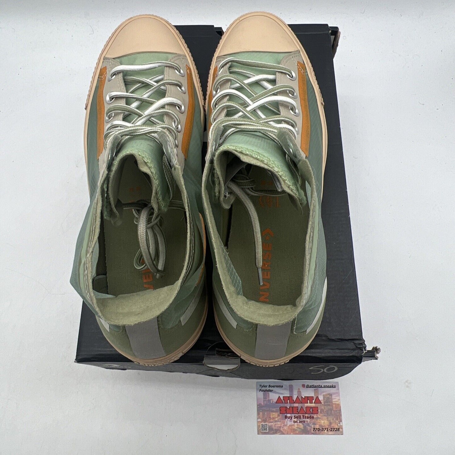 Size 13 - Converse Chuck Taylor All Star High Translucent Deep Emerald (167275C)