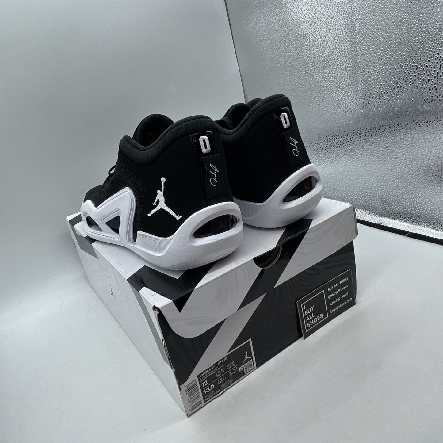Size 12 - Air Jordan Tatum 1 TB Black White (FB2863-001)