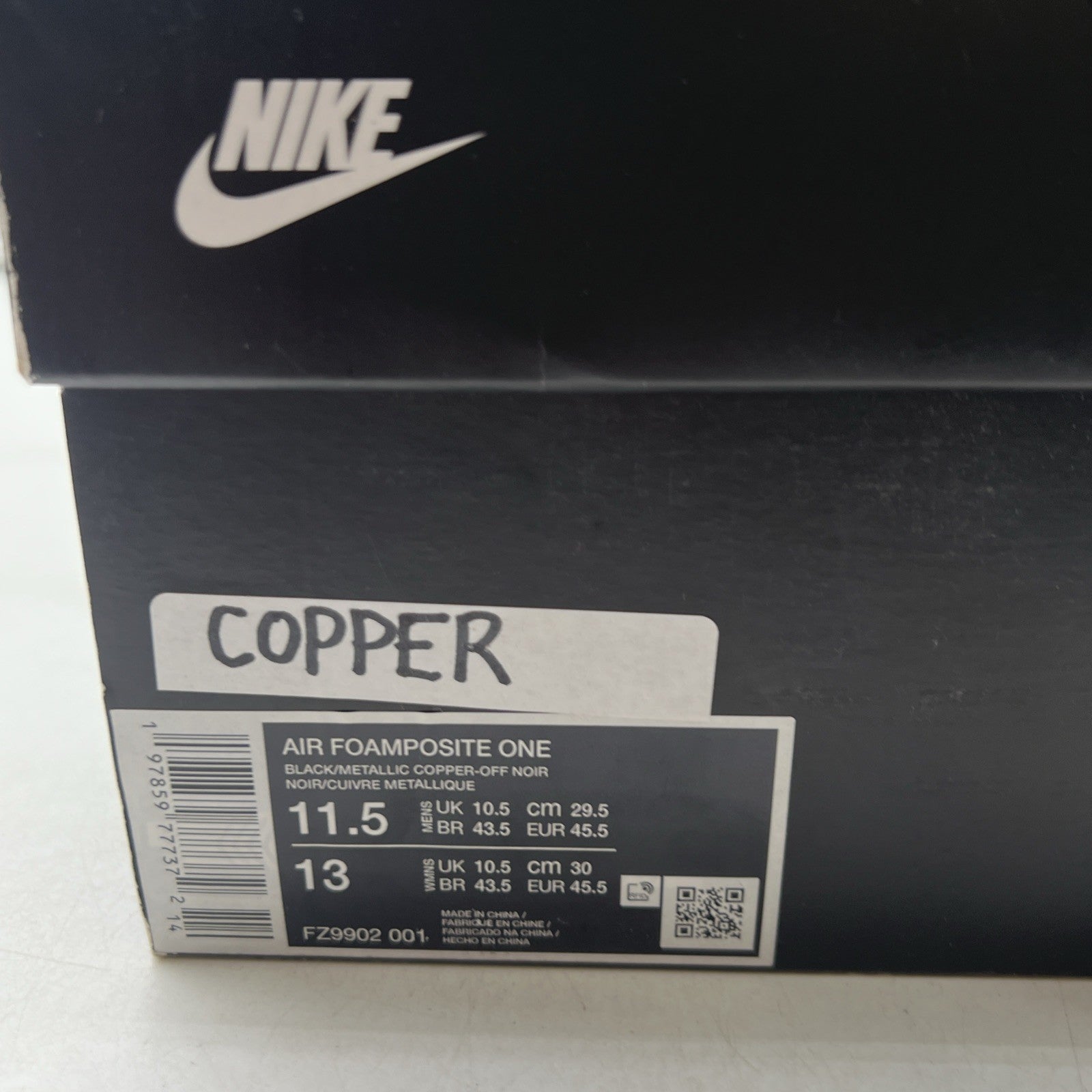 Size 11.5 - Nike Air Foamposite One 2024 Copper (FZ9902-001)