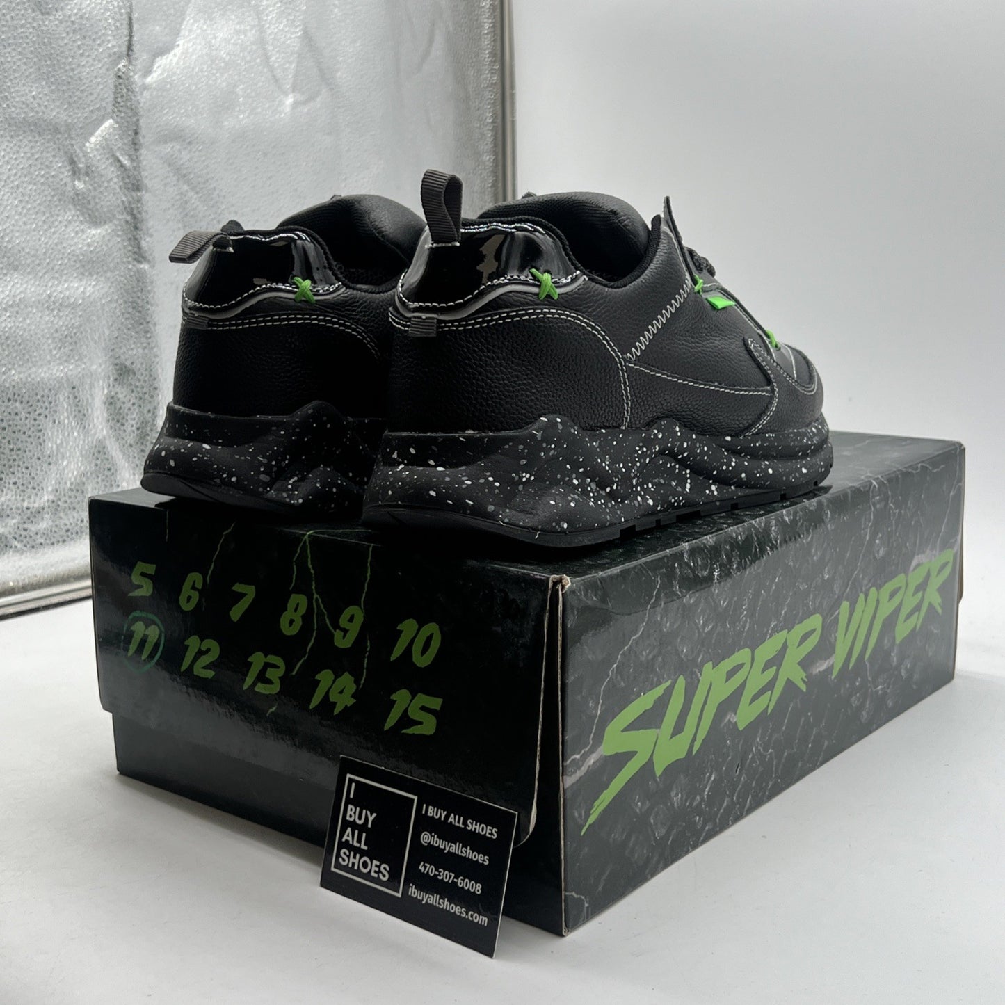Size 11 - Mache Gang Runner Shoes “Cobra Slime Green” With Box