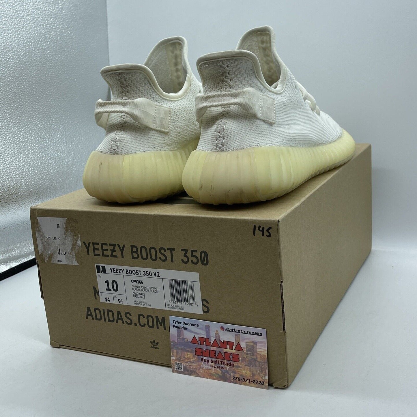 Size 10 - adidas Yeezy Boost 350 Low Cream White / Triple White Suede (CP9366)