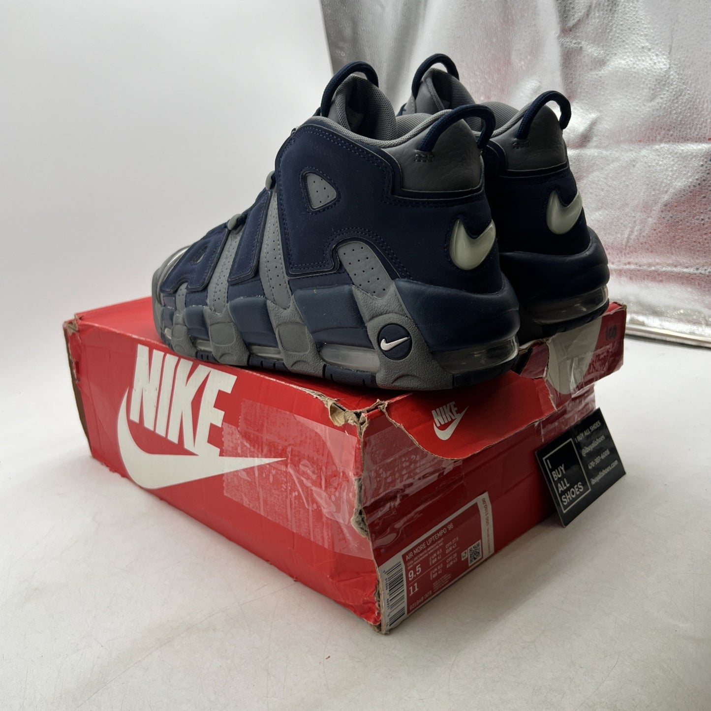 Size 9.5 - Nike Air More Uptempo Georgetown (921948-003)