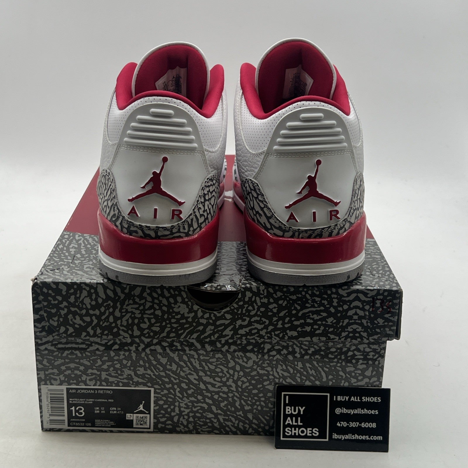 Size 13 - Air Jordan 3 Retro Mid Cardinal Red (CT8532-126)