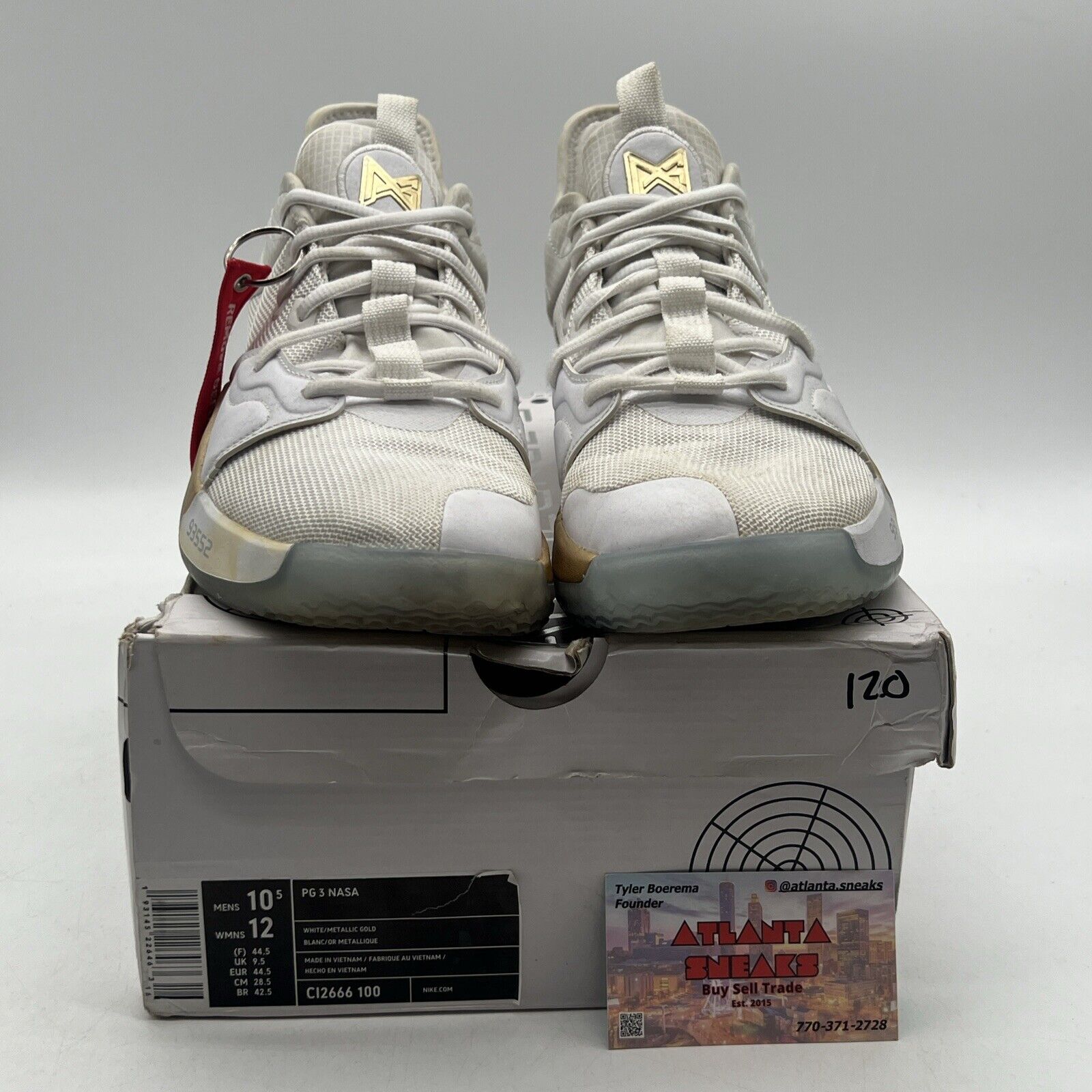 Size 10.5 - Nike NASA x PG 3 Apollo Missions Gold Icey (CI2666-100)