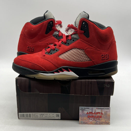 Size 11.5 - Jordan 5 Retro Mid Raging Bull Suede Grey Black (DD0587-600)
