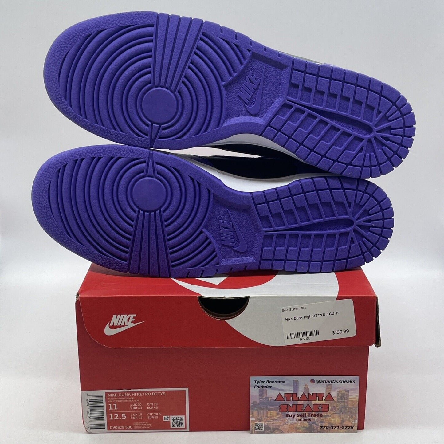 Size 11 - Nike Dunk High Psychic Purple Black White Leather (DV0829-500)