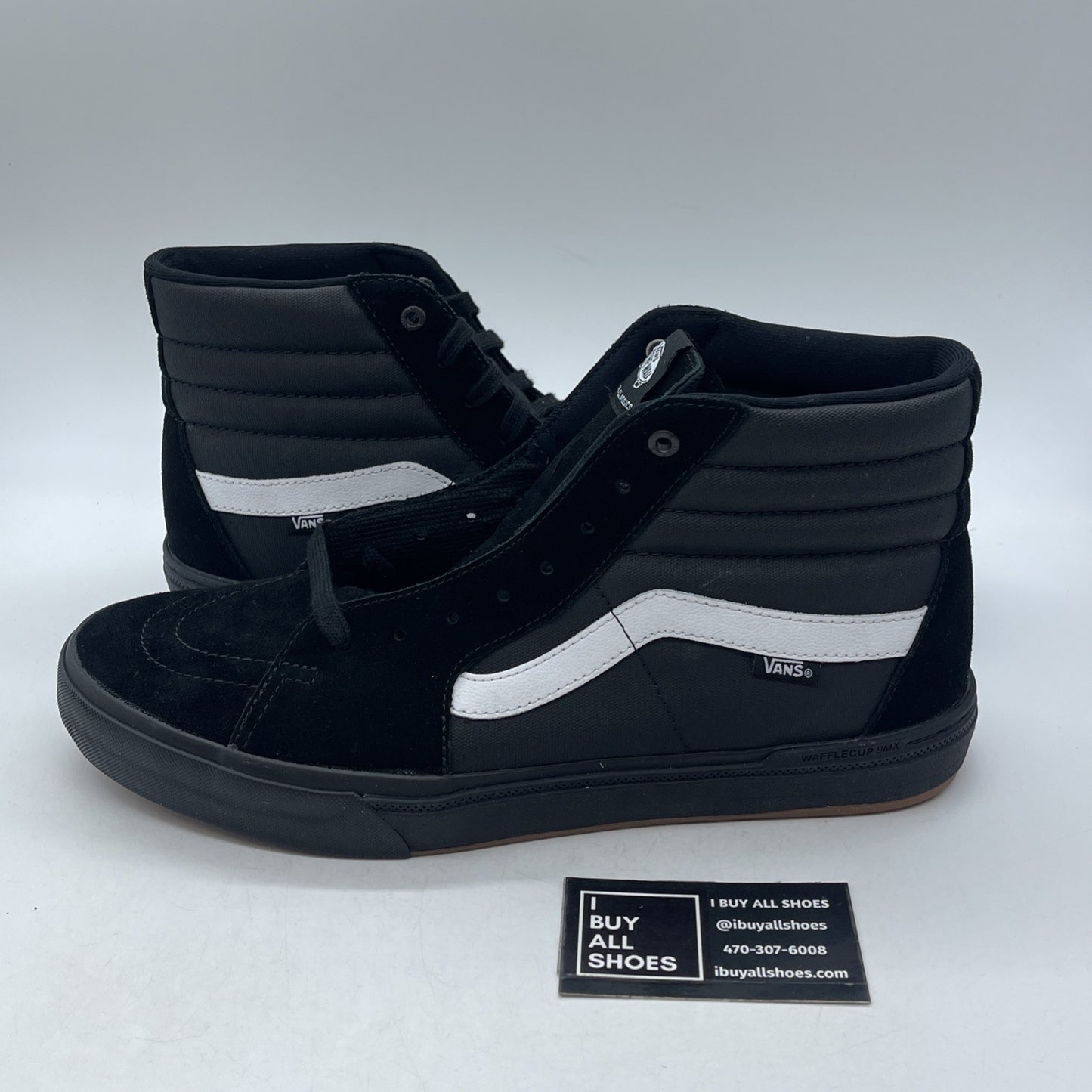 Size 13 - Vans Mens Sk8 Hi 721454 Black Casual (VN0A45JVT28)